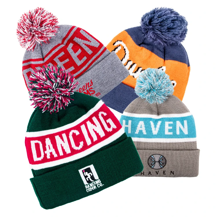 customize beanie with pom