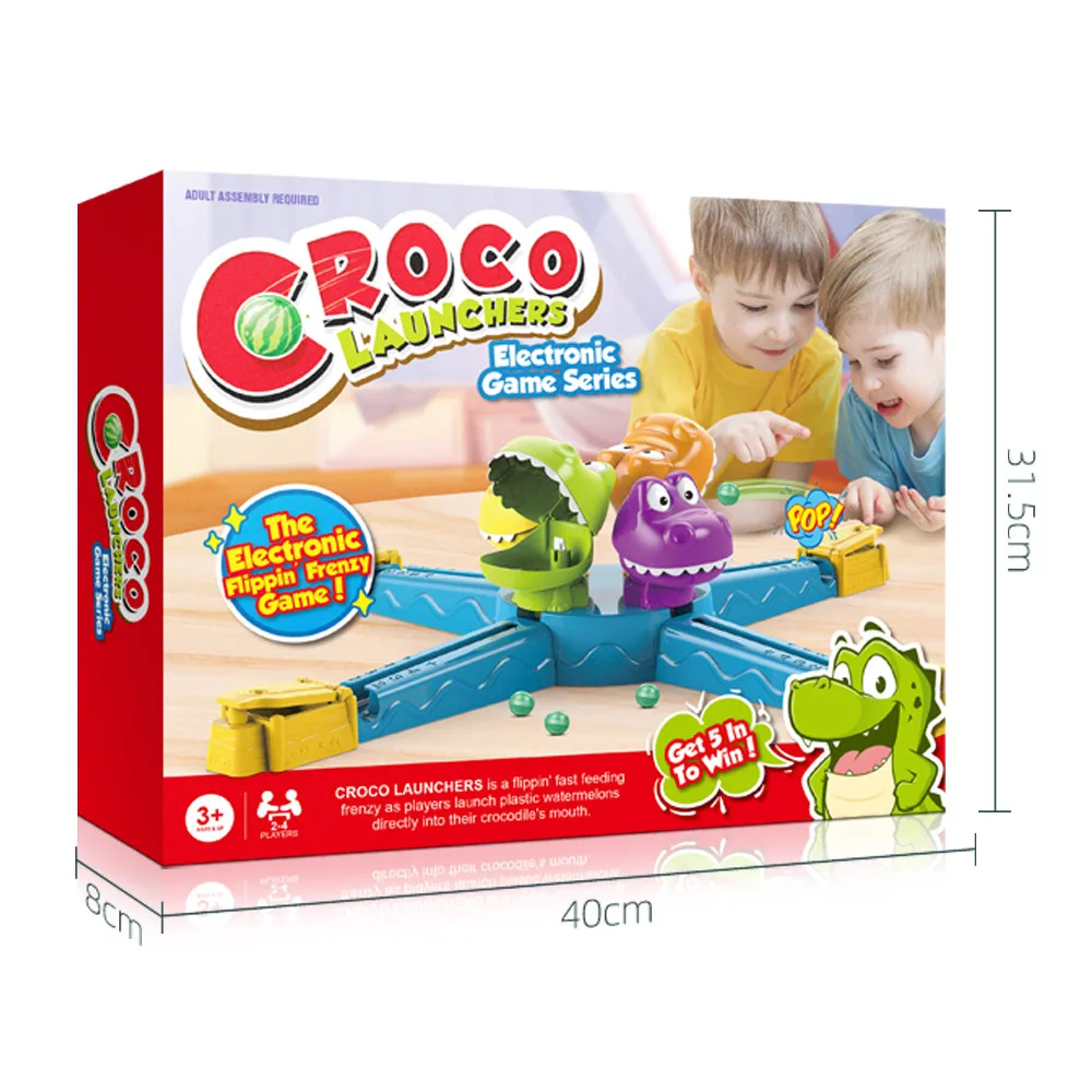 Choppers - Feeding Hungry Crocodile Game. Feed The Fish Quickly As The  Crazy Eyed Croc Spins Around! 2-4 Players Easy to Set Up Catapult Game.