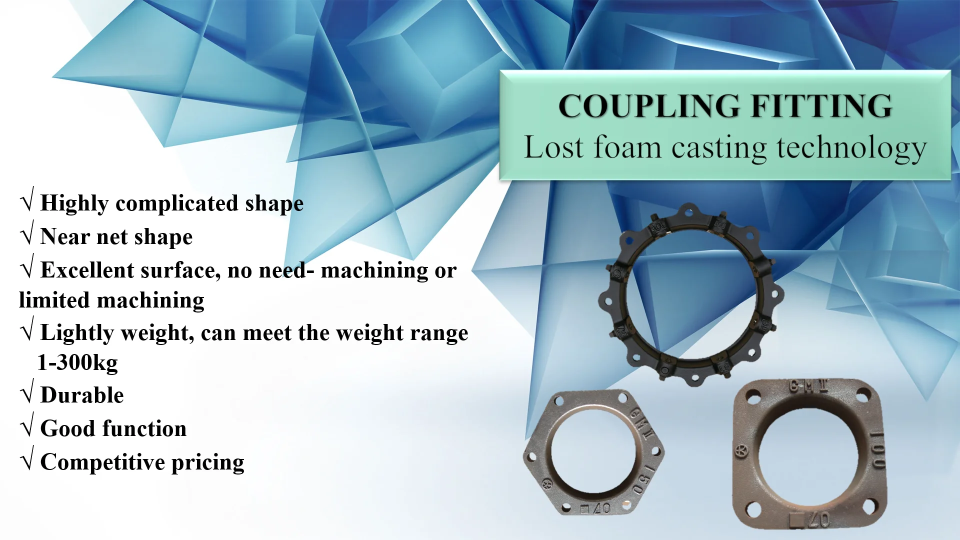 Nodular Cast Iron Coupling Fitting Joint Grooved Lost Foam Casting ...