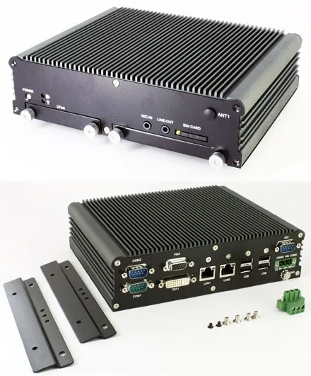 SD6000 морской ПК четырехъядерный процессор Intel Atom D2550 2x1 86 ГГц БП безвентиляторный мини-ПК автомобиля