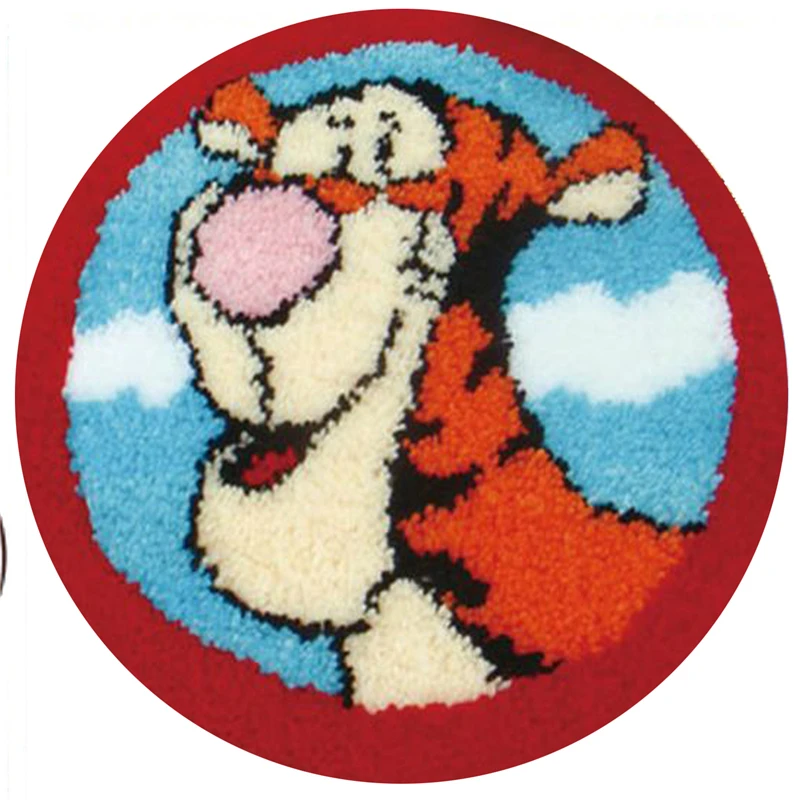 Cartoon Animal Series Carpet Embroidery Modern Living Room Latch Hook Rug Kits Cross Stitch Kits Buttons For Needlework DIY