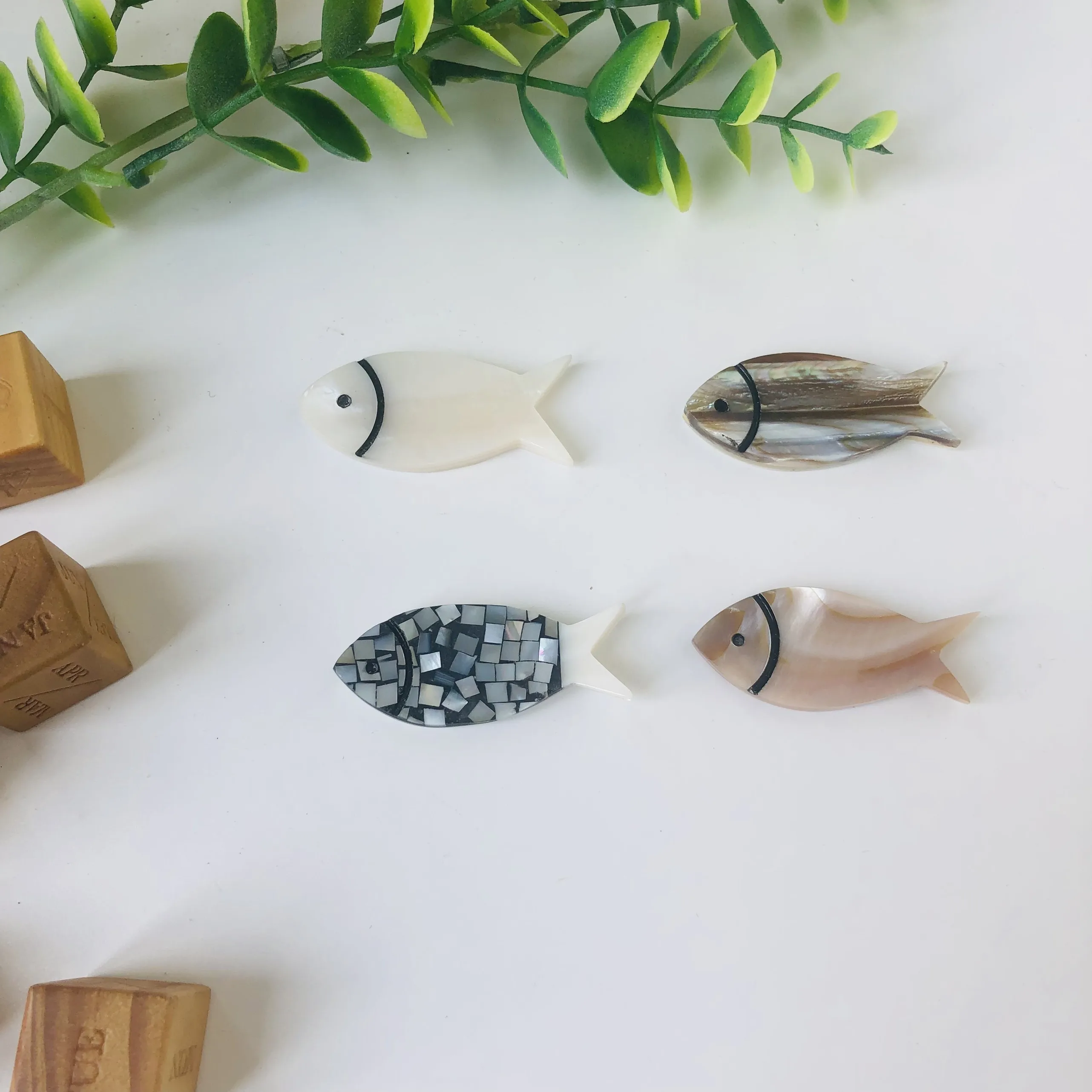 Подставка для палочек в форме рыбы подставка перламутровая раковина из ракушек индивидуальный цвет кухонная посуда экологически чистая