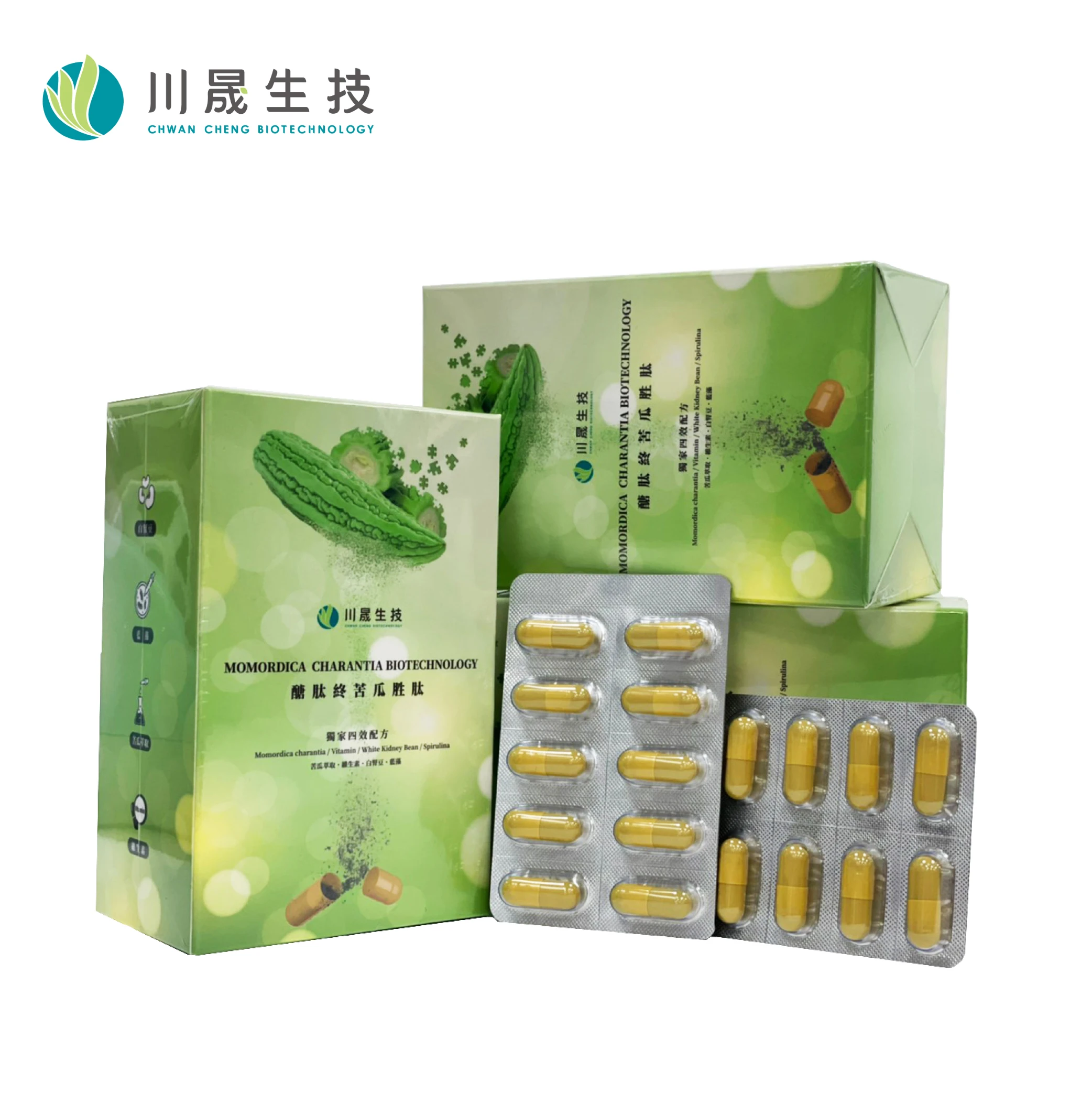 Капсулы пептидов горькой тыквы производства Тайваня