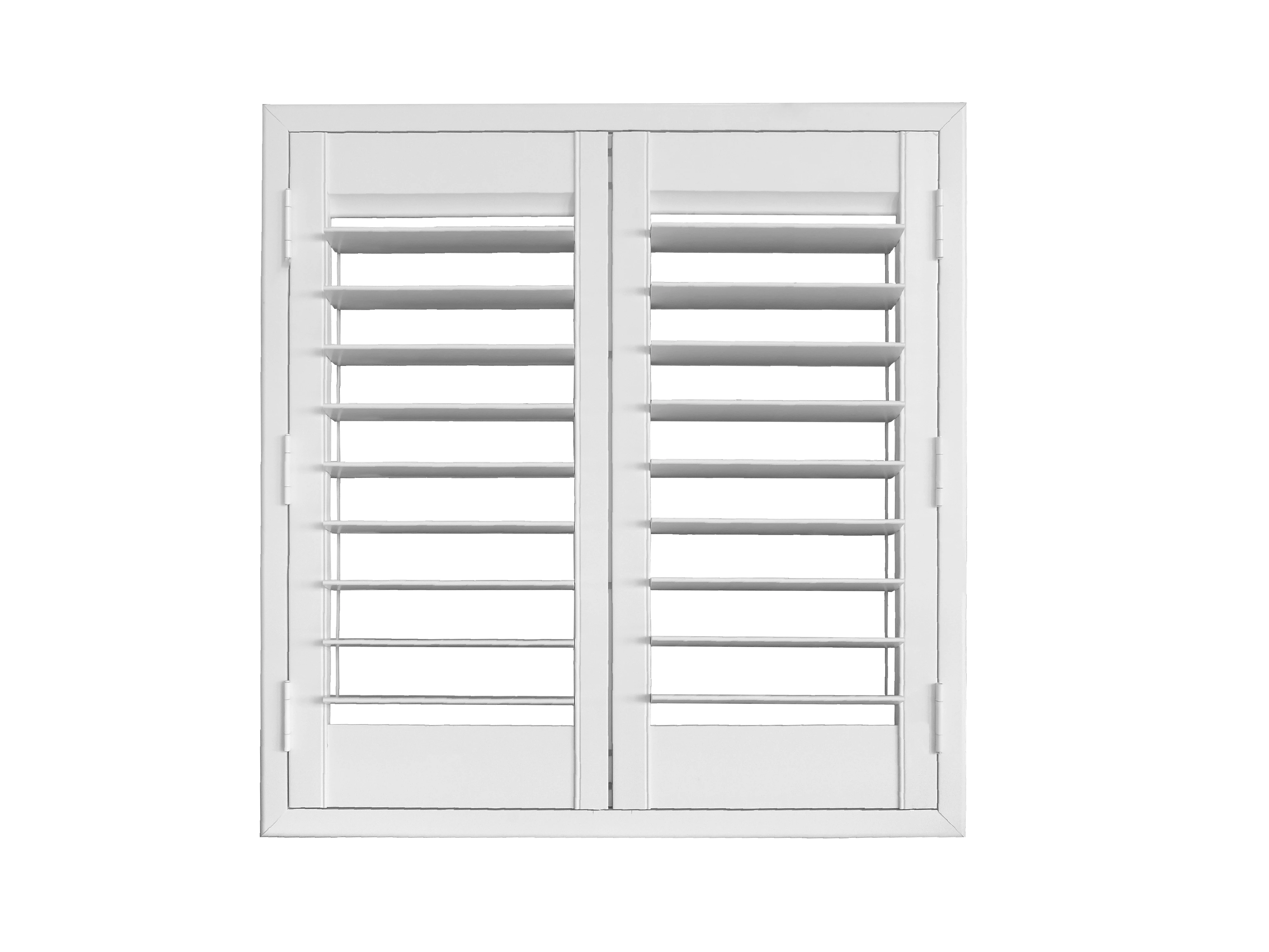 Living Space Interior Plastic Shutter Pvc Finish Shutters Parts
