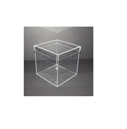 Square Acrylic Box with Lid and Custom logo for Best Quality Acrylic Box for Acrylic Candy Cube Box for Hot Selling