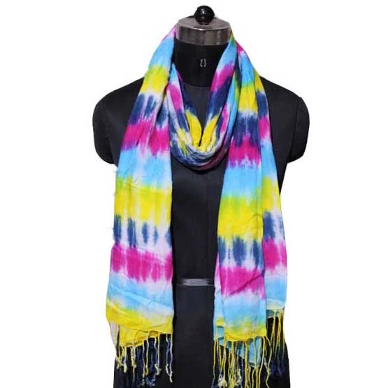 Zero Summer Scarf white-black graphic pattern casual look Accessories Scarves Summer Scarfs 
