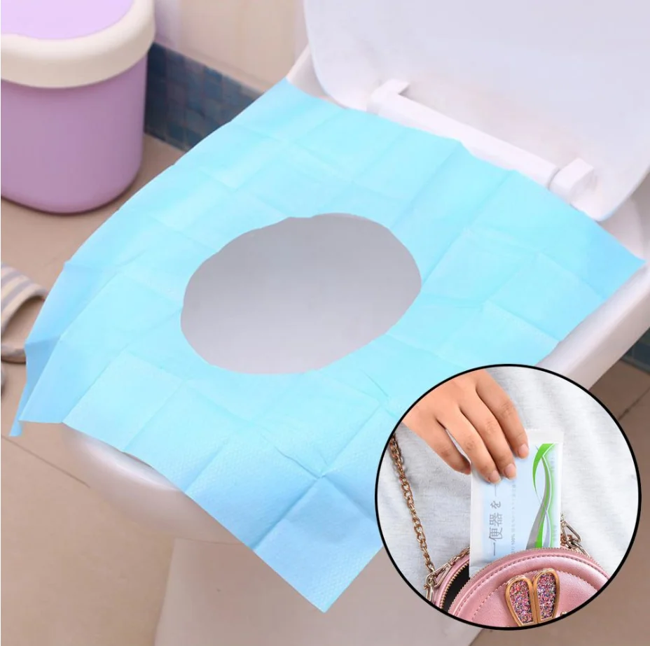 Waterproof Virgin Wood +pe Film Disposable Toilet Seat Paper Cover With 1/64 Fold Buy