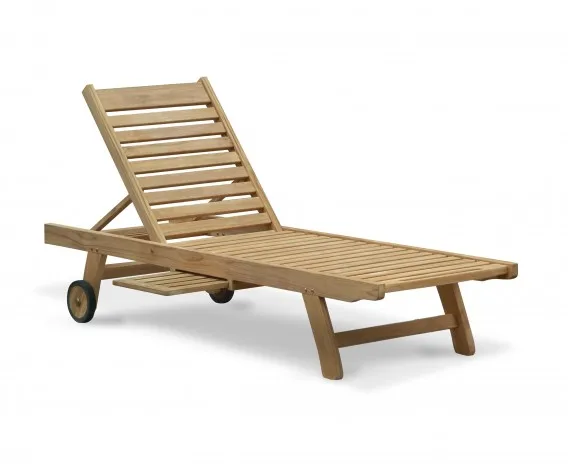 wooden garden loungers