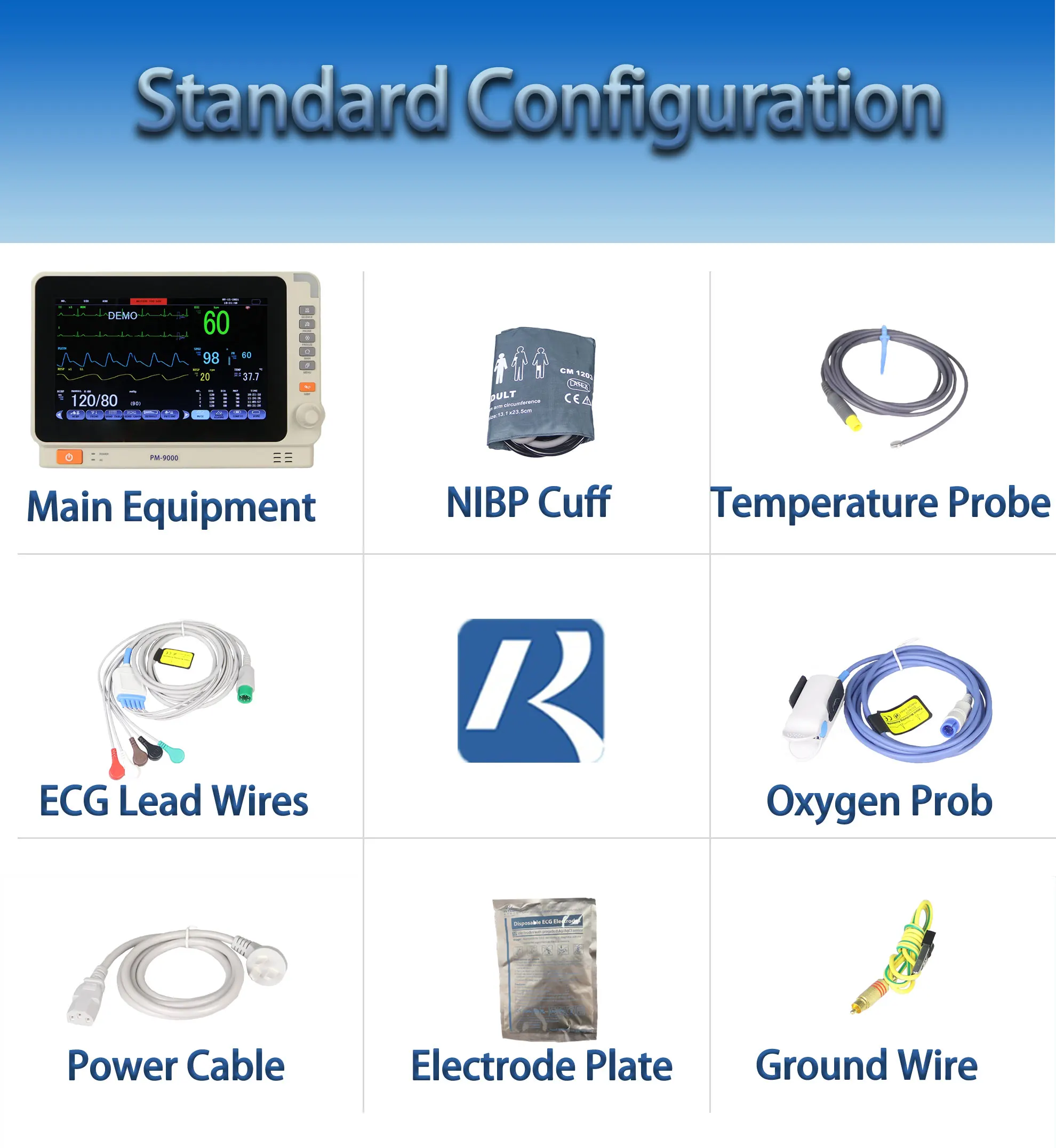 Ultra-Thin Portable Multi Parameter Patient Monitor for Dental Examination and Therapy Equipment