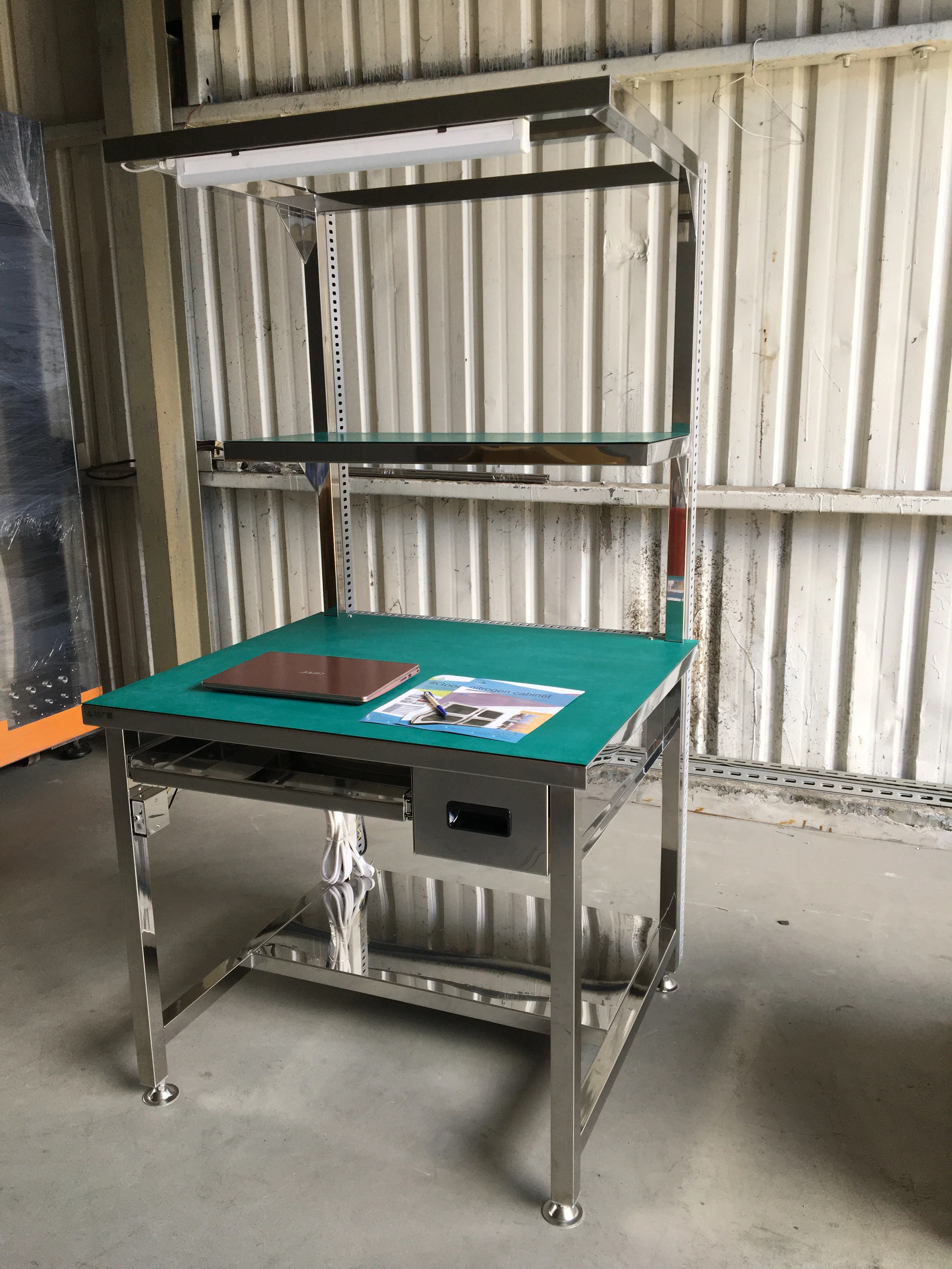 Испытательная станция, Рабочий стол из нержавеющей стали для лабораторной больницы