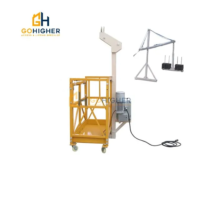 Single Cab Suspended Scaffold One Person Small Rope Suspended Platform ...