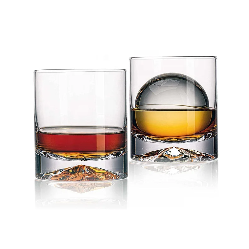 Double whiskey glass Cups 200ml Double Wall Whisky Bar Wine Glasses Glass  Cup Crystal Vodka Shot