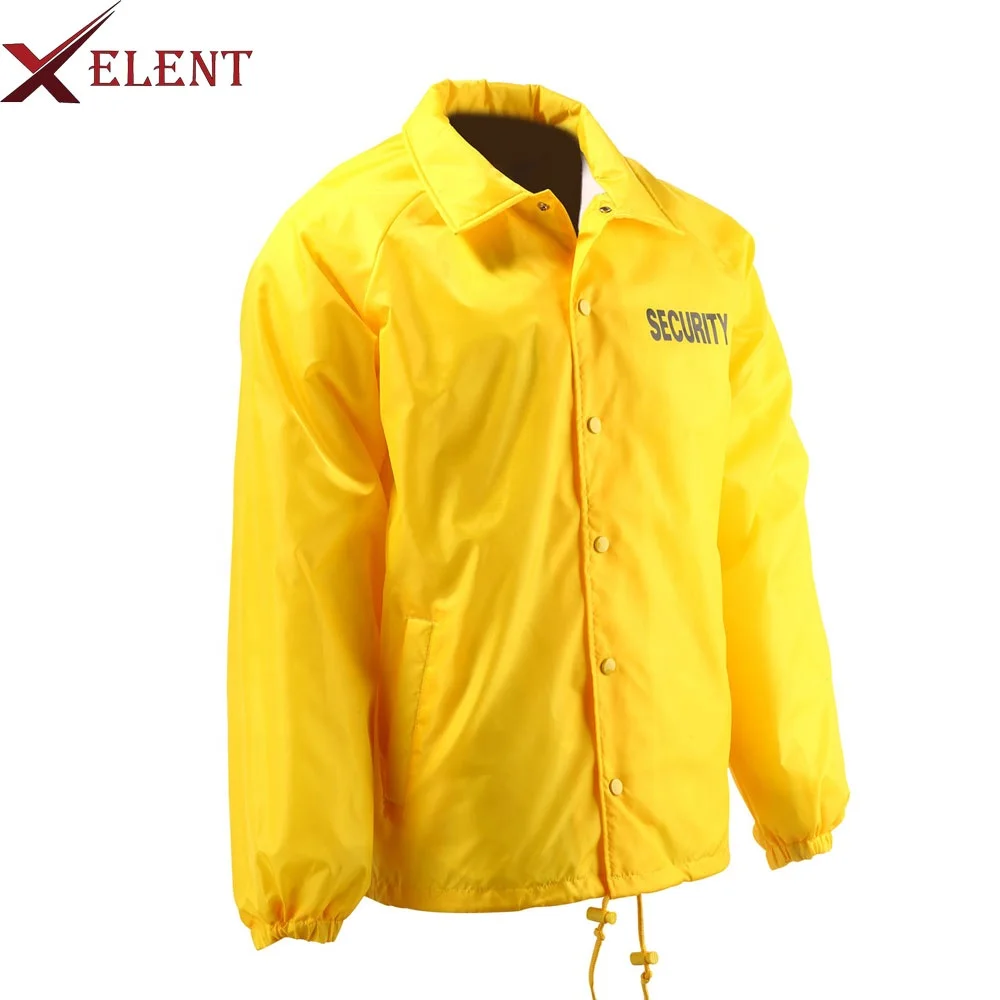 Nylon Security Jacket Windproof Security Guard Jacket Waterproof Warm  Winter Security Guard Jackets