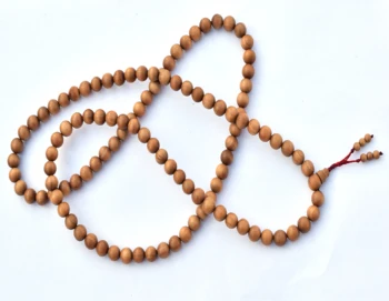 hindu rosary sandal wood beads/indian sandalwood/hinduism prayer beads