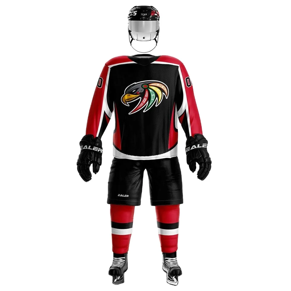 OEM Custom Logo Sublimated Hockey Wear Cheap Sport Team Ice Hockey