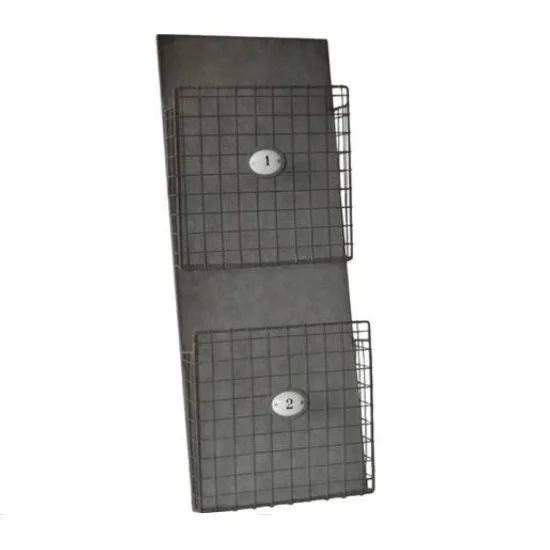 
 Wall Mounted Galvanised Magazine and Documents Holders  