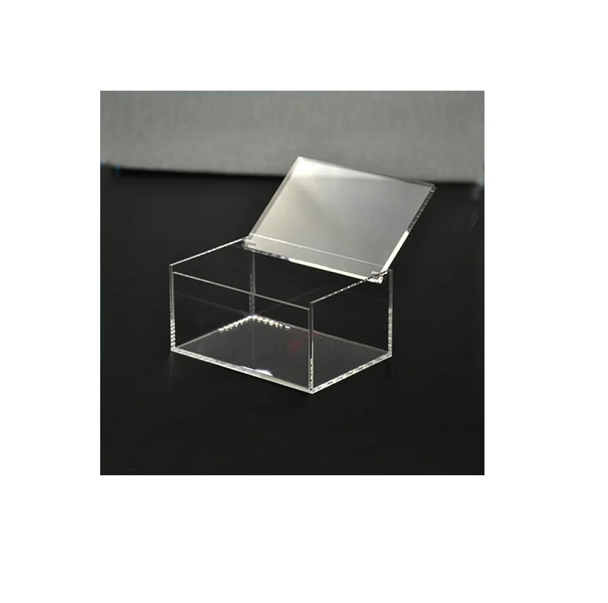 Square Acrylic Box with Lid and Custom logo for Best Quality Acrylic Box for Acrylic Candy Cube Box for Hot Selling