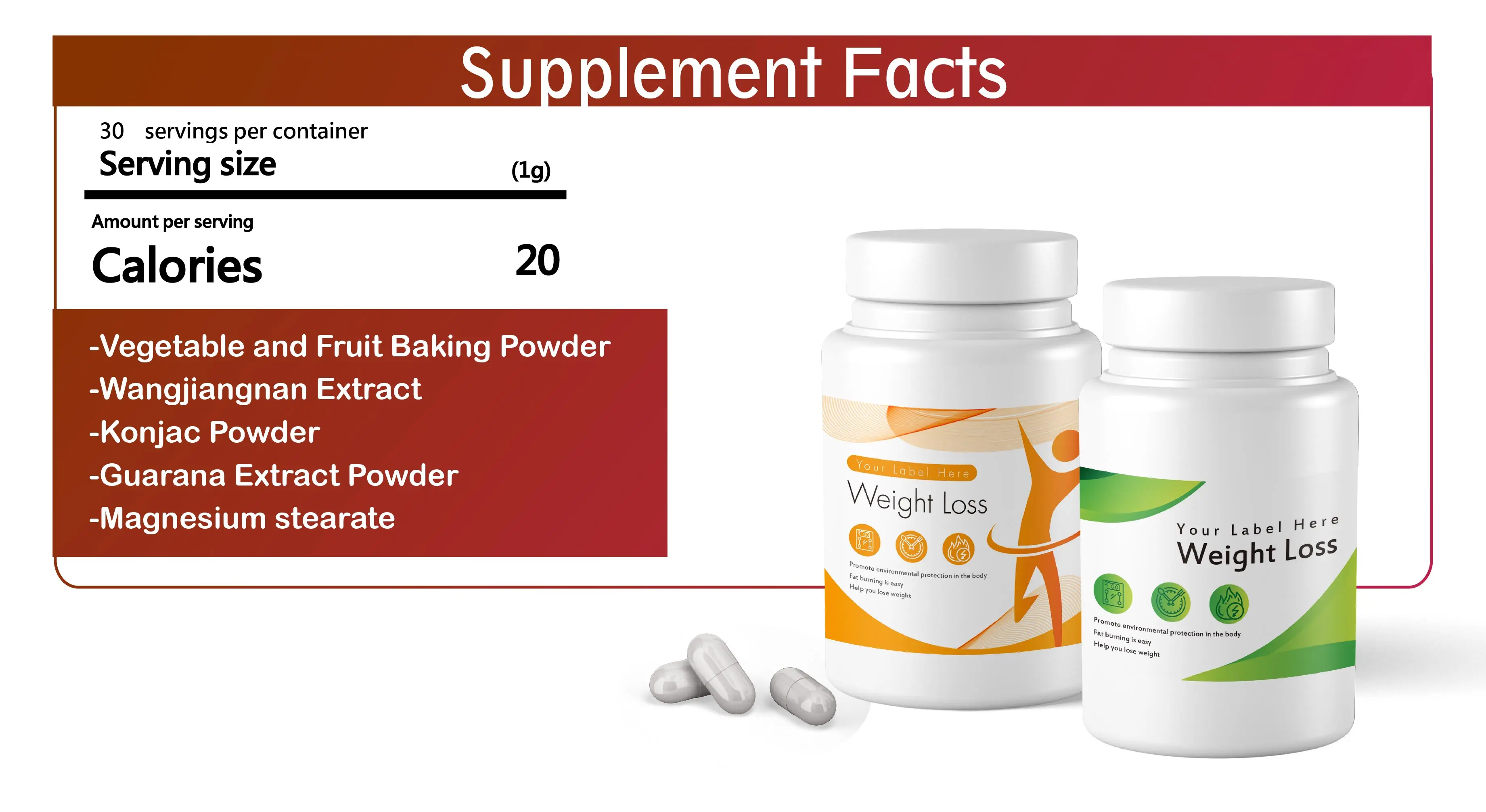Spirulina Fat Burner Weight Loss Capsules Slimming Functional Foods