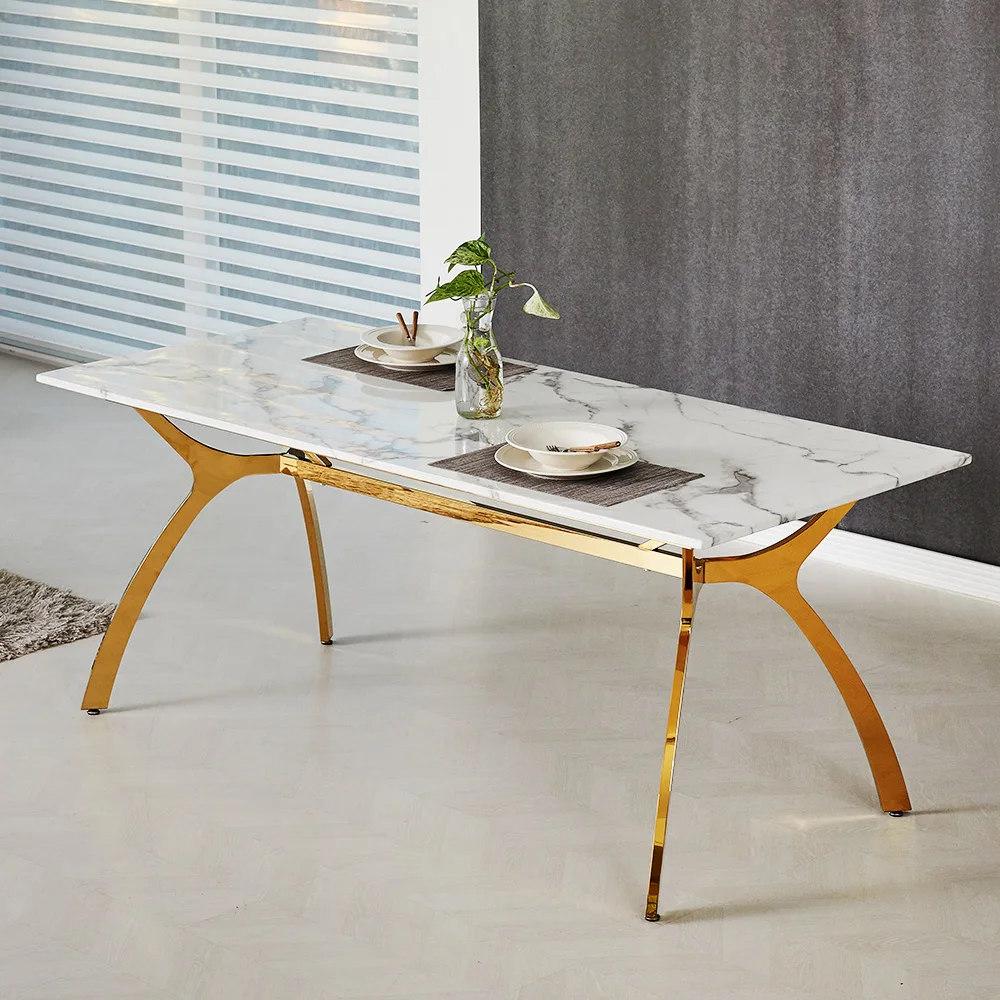 Legs Dinning Room Tables Dinner Table Marble Top And Stainless Steel Modern Italian Wedding Dining Room Furniture Home Furniture Buy Marble Dining Table Marble Dining Table Set Marble Top Dining Table