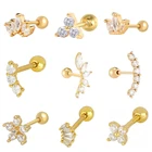 Earrings CANNER Factory Piercing Jewelry Wholesale 925 Sterling Silver Stud Zircon Earrings For Women