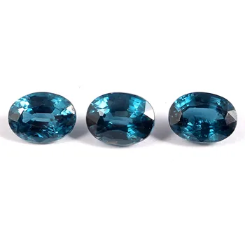 Natural London blue moss Kyanite Loose Faceted Gemstone 7*5 MM