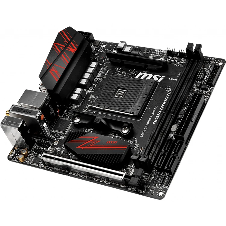 MSI B450I GAMING PLUS AC Mini-ITX Gaming Motherboard