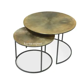 modern design coffee&nesting table antique finished