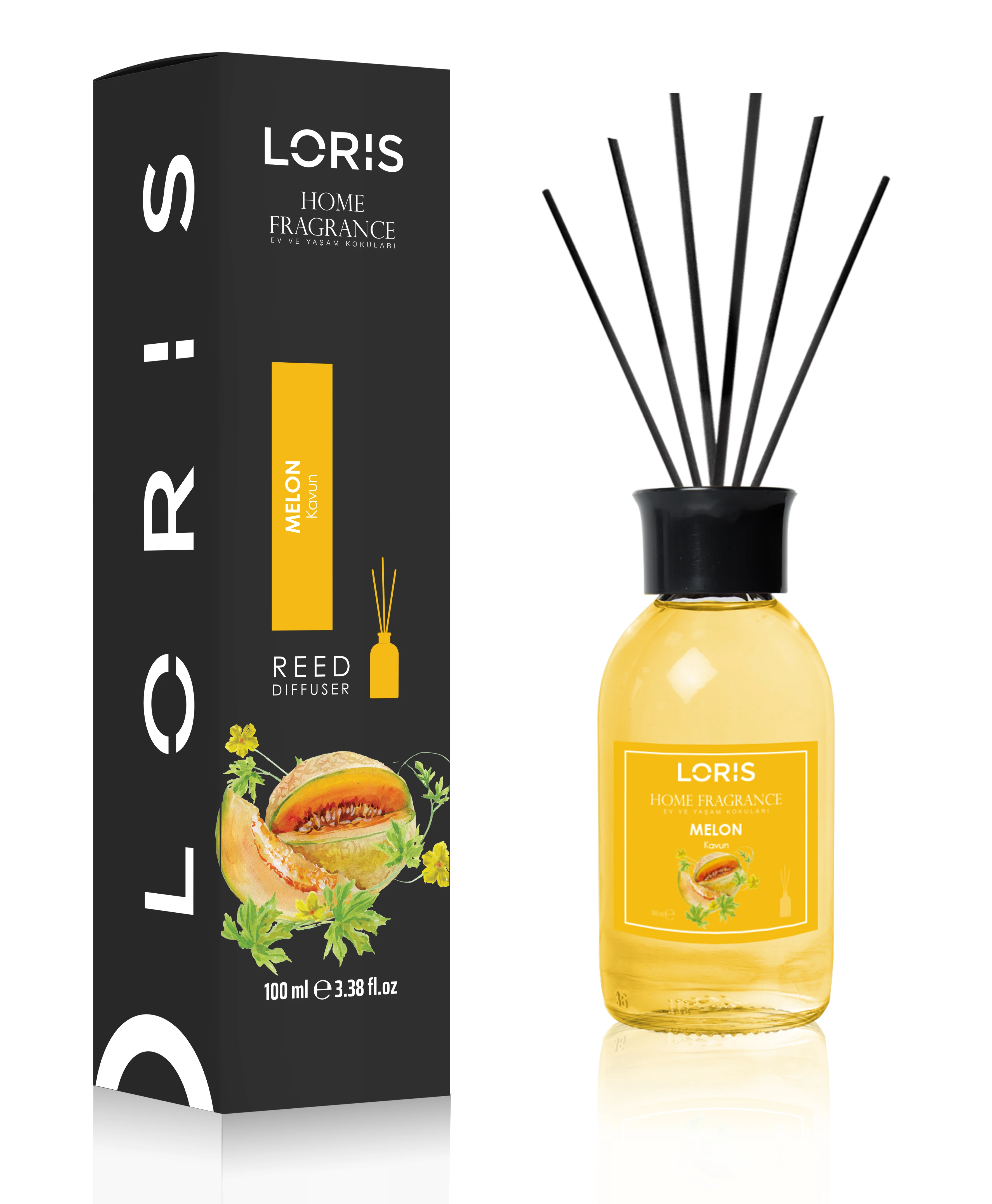 100ml Loris Reed Diffuser Air Freshener Fragrance Melon Loris Perfume