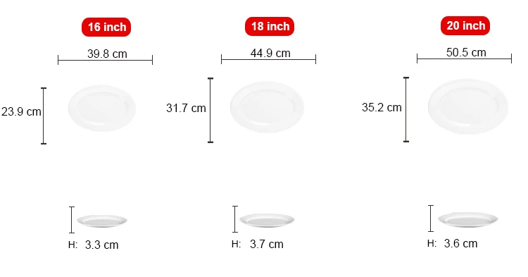 Oem High Quality Ceramic Dinner Set Porcelain Oval Dinner Plates For ...