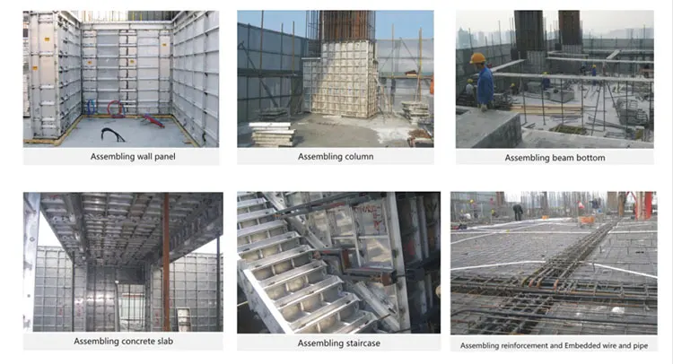 Climbing Aluminium Designed Profile Slab Edge Formwork System For Construction