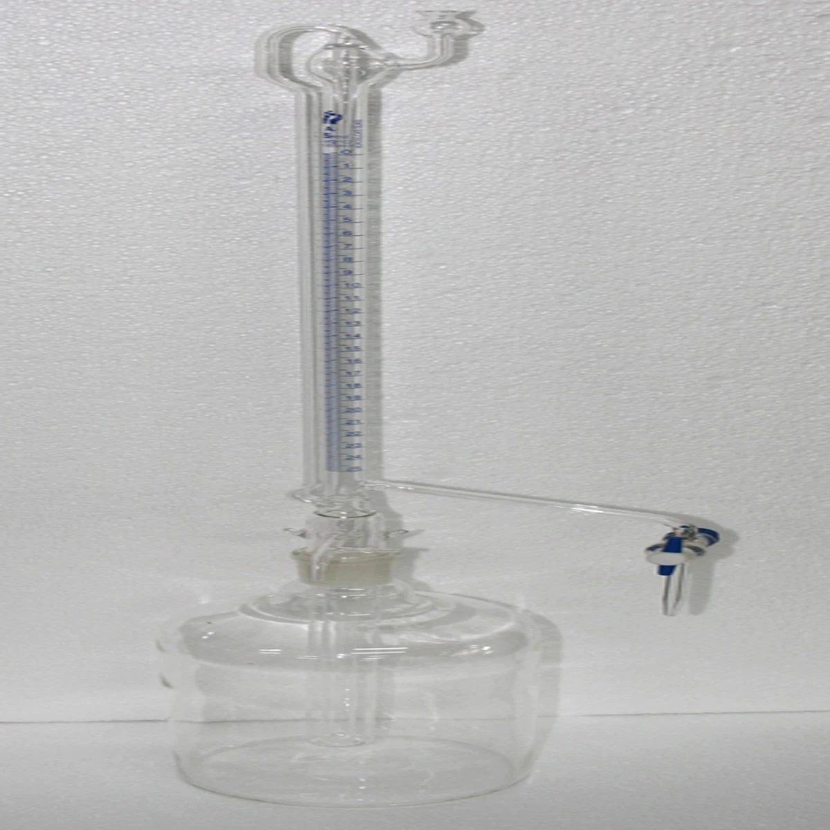 Automatic Burette Clear Glass With Ptfe Key Stopcock Long Thin