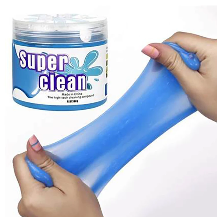 Custom 80g 160g Clean Soft Glue Detailing Magic Super Crystal Mud Earphone and Keyboard Dust Cleaner Car Cleaning Gel