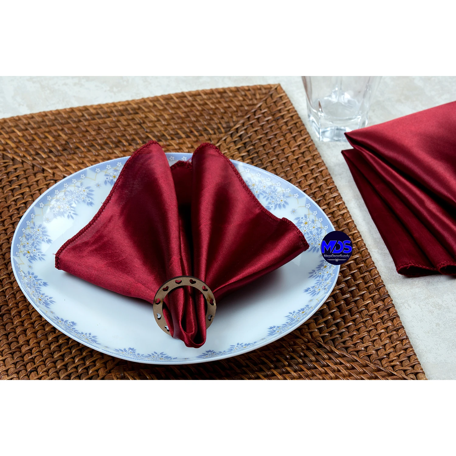 100 Linen Polyester Napkin Handkerchief Cloth Wedding Party 12" X12" Wholesale