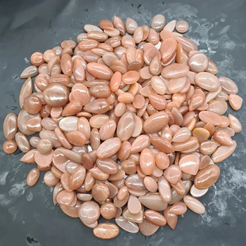 Natural Peach Moonstone Cabochon Wholesale Lot By Weight With Different Shapes And Sizes Used For Jewelry Making