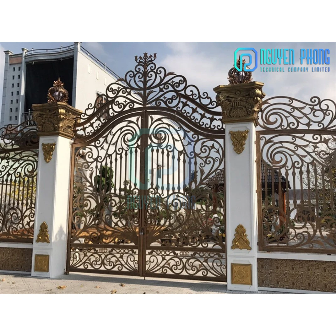Manufacturing Company High Quality Wrought Iron Main Gate Modern ...
