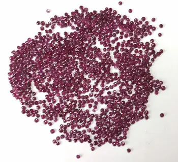 1.5mm Natural Burma Ruby Gemstone Faceted Round Loose Precious Gemstone Wholesale Price
