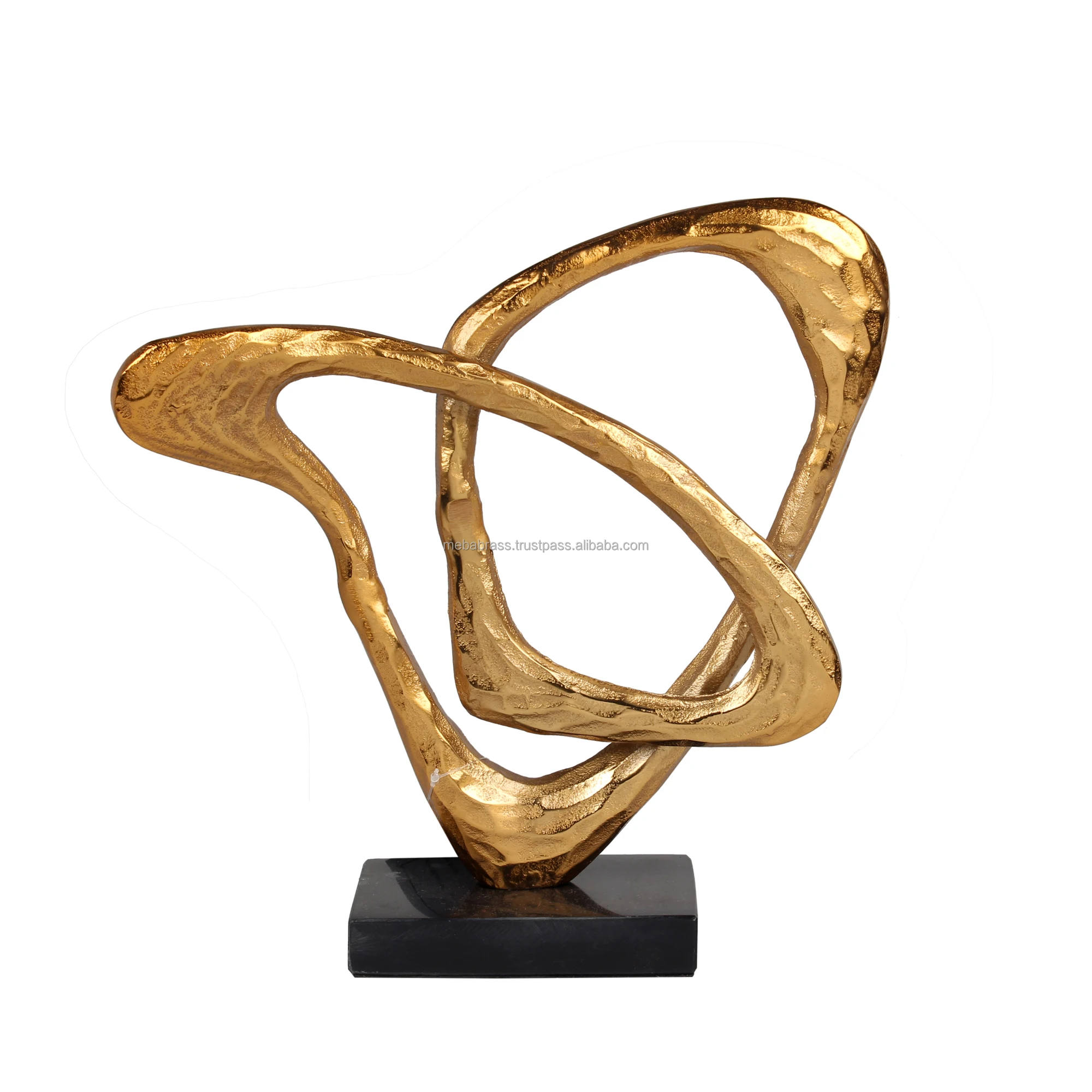 客厅卧室架子和桌子家居装饰雕塑的桌面装饰金属树叶雕像