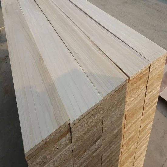 Lightweight 2x4 Wood Panel Poplar Pine Paulownia Wood Lumber 3mm-50mm