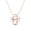 Collana con Pendente Placcato in Oro Rosa 18k