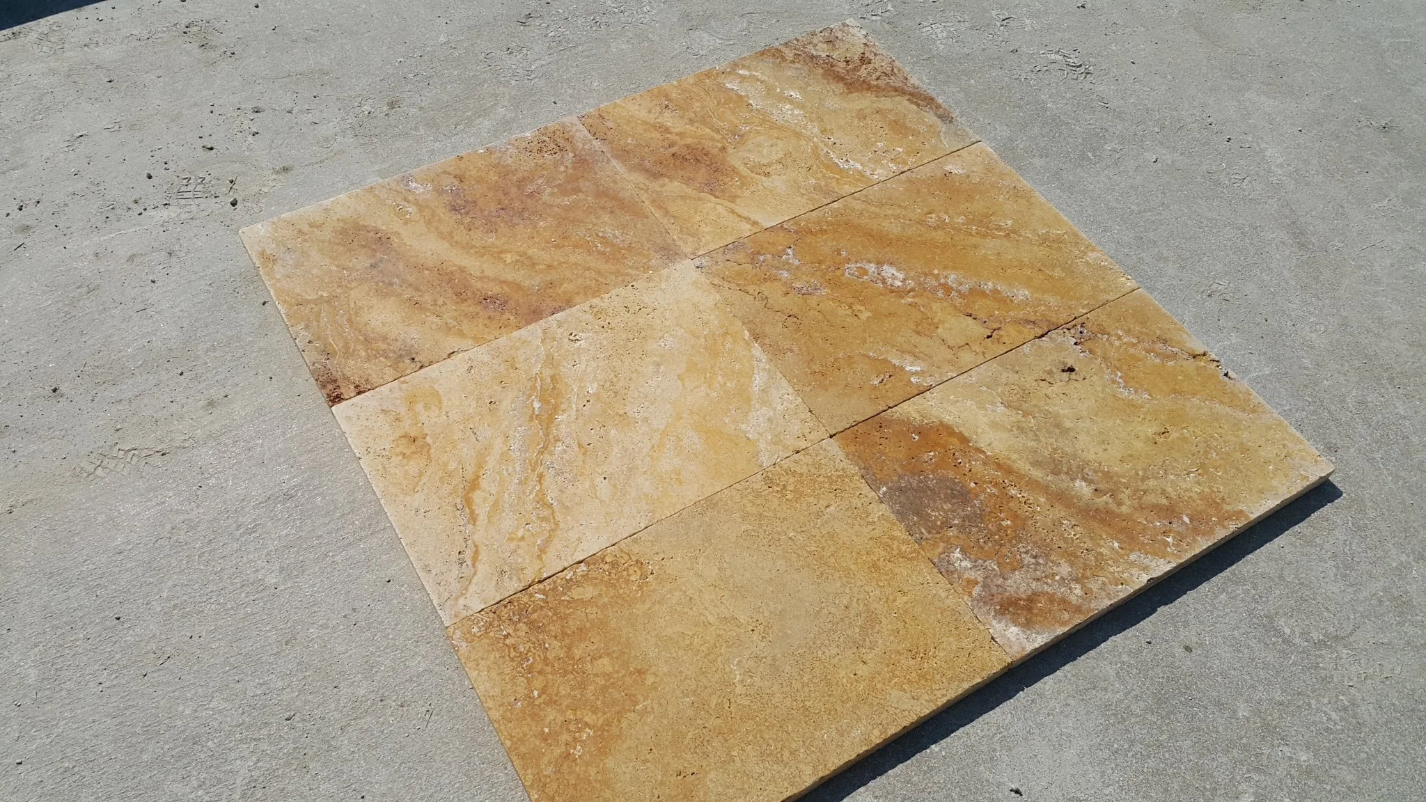 2023 Tuscany Scabas French Versailles Pattern Tumbled Travertine Pavers Tile Made in Turkey Cem-FPT-05 New Arrival Product Stone