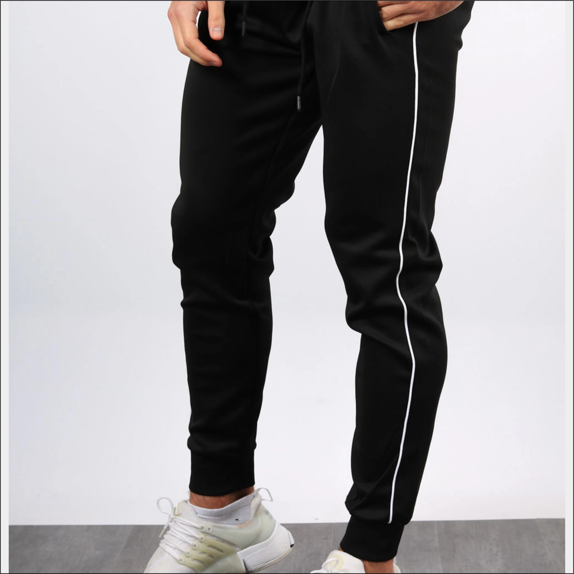 OEM Custom Embroidery Logo Mens Tracksuit Men Jacket Suit Slim Fit Streetwear by ONE APEX