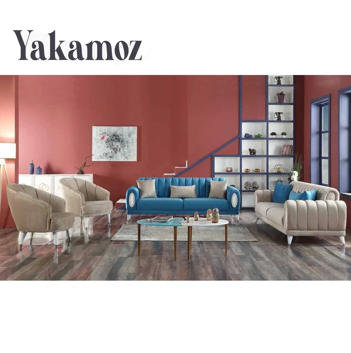 New Style Chesterfield Velvet Convertible Sleeper Sofa Traditional Home Furniture Tufted for Living Room Villa Cheap Plastic