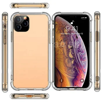 Super Shockproof Clear Soft Case For iPhone 6 7 8 Plus SE X XR XS 11 Pro Max 12 13 14 Silicone Luxury Cell Phone Back Cover