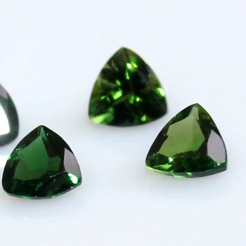 Natural 5mm Green Tourmaline Trillion cut loose gemstone