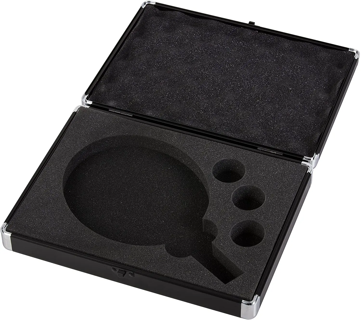 Aluminum Ping Pong Paddle Hard Case For 1 Table Tennis Racket And 3