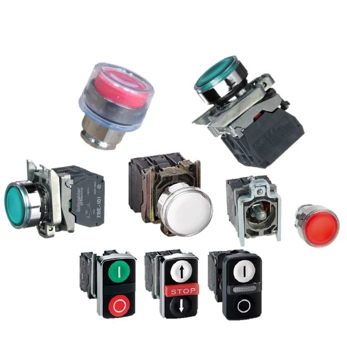 Schneider XB4 Push Button 22mm Switch LED Pilot Light Red Color XB4BVM4