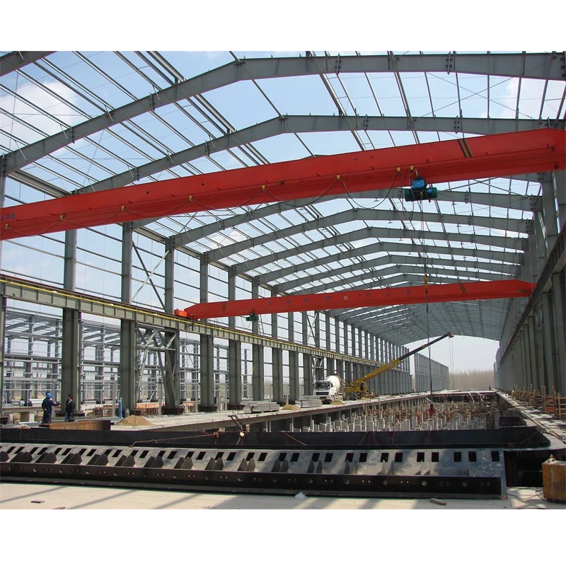 Corrugated Multi Span Steel Structure Building Double Span Steel Warehouse Buildings