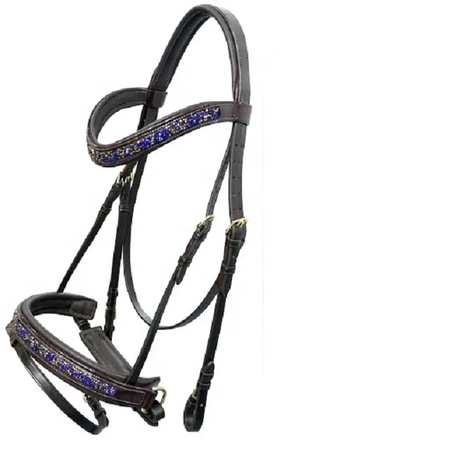 Fancy Horse Headstalls Horse Bridle Black Brown Leather Suppliers