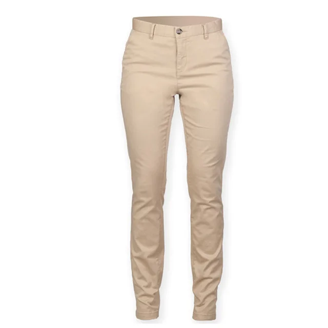 Cotton Chinos Loose Women Jeans Pants 