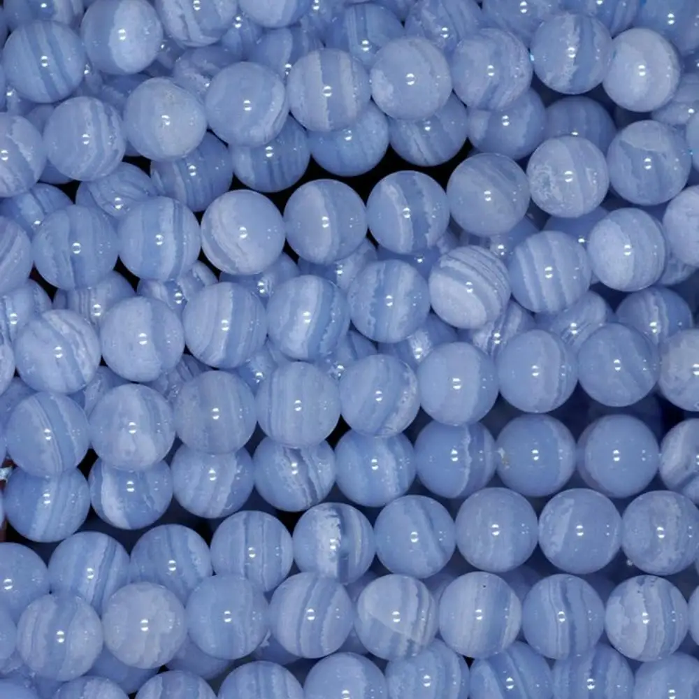 New Brand AAA Top Quality Blue Lace Agate 5-5.5 mm  Blue Lace Round BeadsRound Beads 16 Inches